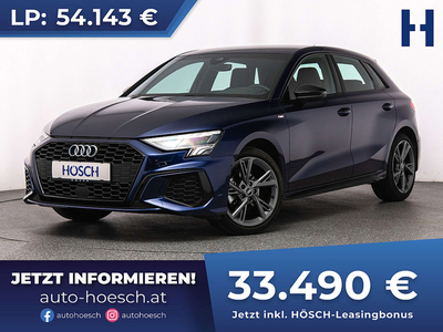 Audi A3 35 TDI 2x S-Line Aut. MMI+ BLACK ACC -38%