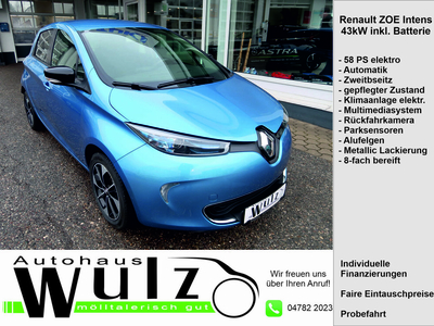 Renault Zoe Gebrauchtwagen, Elektro, Blau, Kärnten, ID 1183934