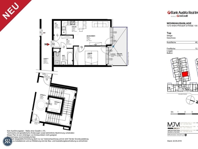 2-Zi mit Loggia und Balkon im 4. OG - TOP 456 (AB AUGUST)