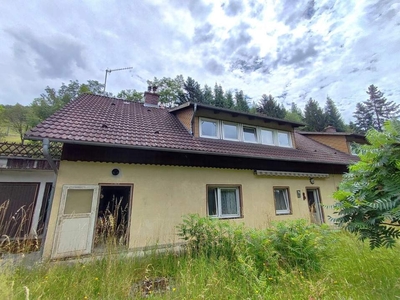 Sanierungsbedürftige Haushälfte in ruhiger Grünlage, 6 Zimmer mit Garage, Garten und 7.500 m² Wald