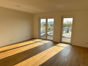 Cooles Dachgeschoß mit Fernblick und Dachterrasse beim Kirchenplatz Atzgersdorf - ZWEITBEZUG.