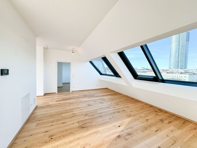 ERSTBEZUG! 113 m2 Dachgeschoss Maisonette mit 13,06 m2 Terrasse! Allerheiligenplatz, Nähe U6 Dresdner Straße / Handelskai!