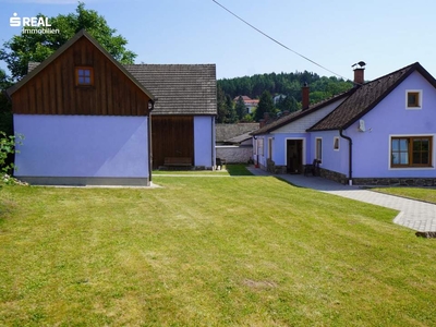 Waldviertler Landhaus mit Ausgedinge, schönem Garten und großem Nebengebäude