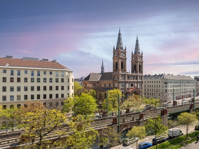 MODERNE UND HELLE TOP AUSGESTATTE 2 ZIMMER MIT LOGGIA // PANORAMAFENSTER // NÄHE UHLPLATZ UND BRUNNENMARKT // NEUBAU - ERSTBEZUG