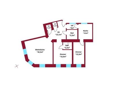 U-Bahn U3 ca. 5 Gehmin. - Eckwohnung süd/westlich ausgerichtet - sanierter Altbau - 3m hohe Decken - Gebäude neu kernsaniert!