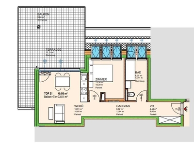 Anlegerhit - 2-Zimmerwohnung mit Balkon und großer Terrasse