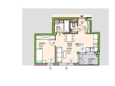 Anlegerhit | westseitige 2-Zimmerwohnung mit Loggia