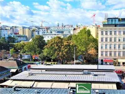 Absoluter Wohntraum direkt am Naschmarkt ! Einzigartige DG-Maisonette mit Terrasse und Wintergarten ! Sofort beziehbar ! Jetzt 3D-Rundgang ansehen - Link im Text