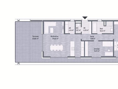 Graz, Jakomini! Neubauprojekt: Exklusive Penthouse-Eigentumswohnung (100m²) mit Terrasse und Weitblick! Provisionsfrei