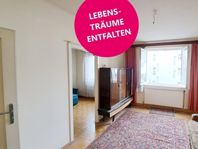 Renovierungsbedürftiges 2-Zimmer Apartment nahe dem Hamerlingpark!