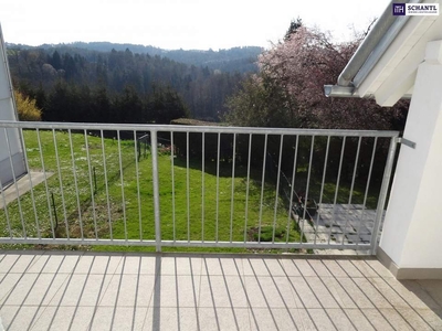 NETTE 3 Zi-Wohnung mit SONNENTERRASSE + HERRLICHER AUSBLICK + CARPORT!