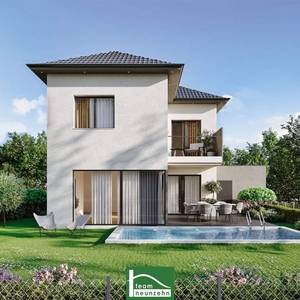 STILVOLLE VILLA mit vielen Extras - Hier wird das Wohnen zum Genuss - Traumhafter West-Garten mit Pool - Garage uvm.