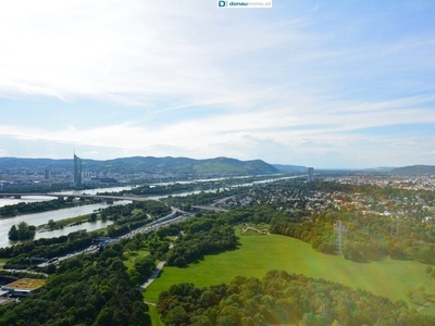 Traumhafte Aussicht im Penthouse auf der 34. Etage in der Wiener Donaucity