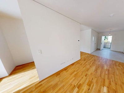 ERSTBEZUG IN GRAZ - REININGHAUSSTRASSE: Modernes Wohnen in einer hervorragenden Umgebung: 38,22 m² - 2 Zimmer im Erdgeschoß & Balkon & Eigengarten & Kellerabteil! Gleich anfragen!