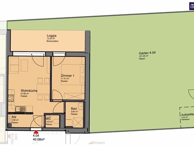 2-Zimmer Gartenwohnung ! inkl. Küche, Parkettboden, Gartenhütte, Kellerabteil, uvm. - *Garagenanmietung möglich*