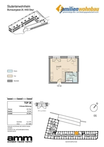 4400 Steyr, Blumauergasse 26 - Studentenwohnheim