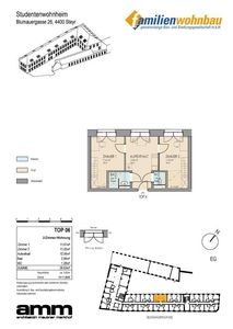 4400 Steyr, Blumauergasse 26 - Studentenwohnheim