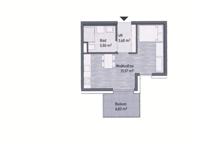 Neubauprojekt in Graz, Jakomini - Moderne Anlegerwohnung (30m²) mit Balkon! Provisionsfrei