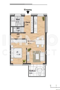 REININGHAUSTRAUM AKTION 1. MONAT MIETFREI TOPWOHNUNG MIT BALKON UND VIELEN EXTRAS AB € 669,--