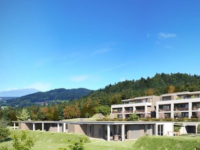 Velden HILLS! Bezugsfertige Neubau-Gartenwohnung mit Bergblick