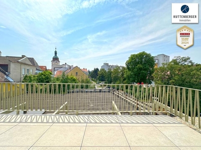 Urban Summer Vibes: DG-Wohnung mit 19m² Balkon und Steinertor-Blick