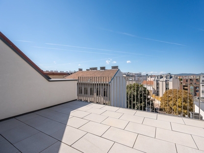 ASG IV-Qualitatives Wohnen in urbaner Lage: hochwertiger 2-Zimmer Dachgeschoss-ERSTBEZUG mit TERRASSE! Provisionsfrei!