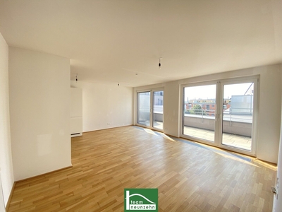 Tolle Neubauwohnung mit großer Fensterfront und Terrasse! - in 6 Min. zum Bahnhof Floridsdorf - inkl. Einbauküche und top Ausstattung!