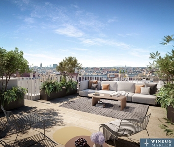 THE TEMPTATION - Penthouse - Stadtblick - 1 Ebene mit Terrasse + Dachterrasse