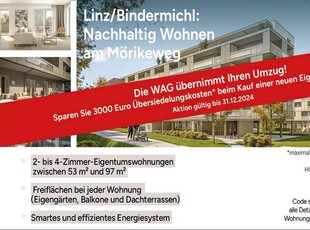 Barrierefreiheit + Ganz oben wohnen + Kleiner ökologischer Fußabdruck, dank nachhaltigem Energiekonzept mit Deckenkühlung