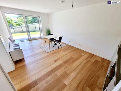 Die ideale Kleinwohnung mit Garten! Kleine Wohnung mit viel Freiraum! Traumhafter Eigengarten und Terrasse + Stylische Einbauküche + Grün wohin das Auge reicht + Luftwärmepumpe!