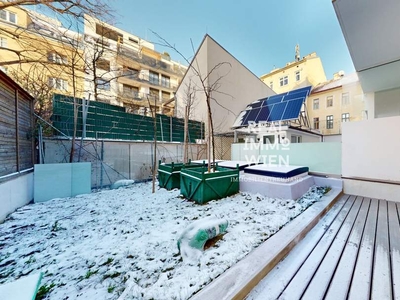 Stilvolle 1-Zimmer-Wohnung mit Garten und Terrasse in zentraler Lage