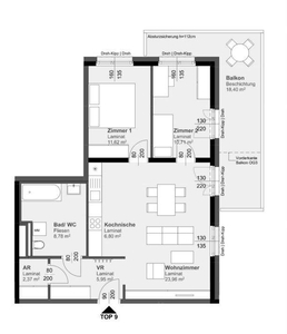 Provisionsfreiei 3 Zimmer Wohnung mit Balkon