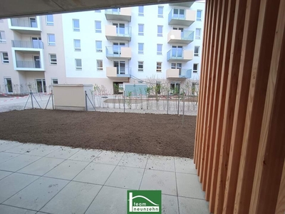 Neubau-Erstbezug mit eigenem Garten! Hochwertig ausgestattete 3-Zimmer-Wohnung in super Lage!