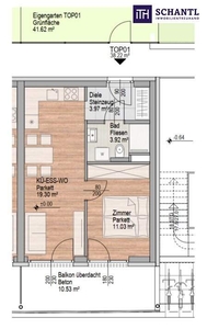 ERSTBEZUG IN GRAZ - REININGHAUSSTRASSE: Modernes Wohnen in einer tollen Umgebung in Graz - 38,22 m² - 2 Zimmer im Erdgeschoß & Balkon & Eigengarten & Kellerabteil!