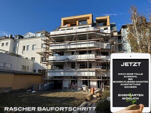 LINZ/URFAHR (Auberg) : RASCHER BAUFORTSCHRITT - EIGENTUMSWOHNUNG ca. 76,65 m² Wohnfl., 3 Zimmer + Balkon + Tiefgaragenstellplatz + EIGENGARTEN möglich