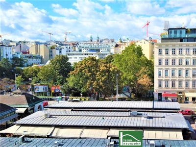 Absoluter Wohntraum direkt am Naschmarkt ! Einzigartige DG-Maisonette mit Terrasse und Wintergarten ! Sofort beziehbar ! Jetzt 3D-Rundgang ansehen - L