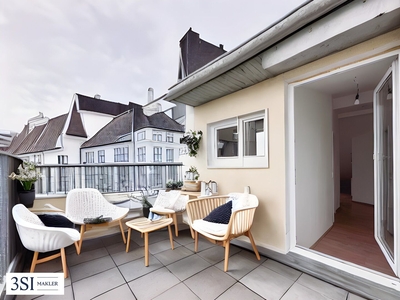 Lichtdurchflutete Dachgeschoß-Maisonette mit optimaler Aufteilung für viel Privatsphäre und großzügiger Ostterrasse