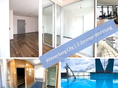 Wienerberg City, 2-Zimmer-Wohnung mit Wellness- / Fitnessbereich, Panoramablick und Concierge-Dienst