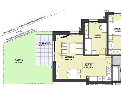 3-Zimmer Mietwohnung mit Garten im Herzen von 2120 Wolkersdorf