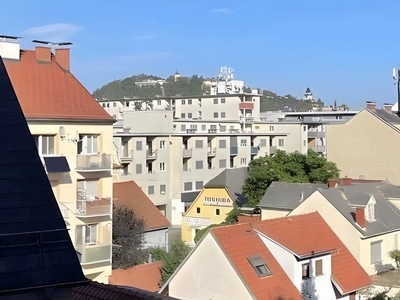 Schöne 2,5-Zimmer Wohnung mit großer Küche und Balkon mit Schloßbergblick!