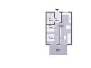 Graz, Jakomini! Neubauprojekt: Exklusive Anlegerwohnung (44m²) mit Balkon! Provisionsfrei