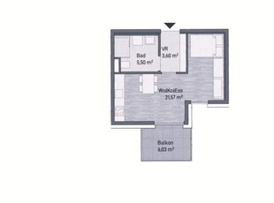 Neubauprojekt in Graz, Jakomini - Moderne Anlegerwohnung (30m²) mit Balkon! Provisionsfrei