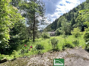 NEUER PREIS. Wunderschönes Grundstück mit Altbestand (Abriss oder Sanierung) beim Wald in absoluter Ruhe- & Naturlage. Teilbar bzw. jeweils 20-30% bebaubar.