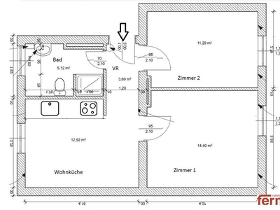 Gemütliches Zuhause in Ebergassing: 2,5 Zimmer Wohnung ab April 2024 beziehbar