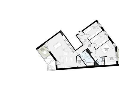 Erstbezug! Exklusive 4-Zimmer-Wohnung mit 2 Bad, 2 Balkon und separater Garderobe zu vermieten!