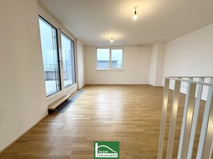 3 Zimmer Maisonette Wohnung mit 2 Terrassen - inkl. vollmöblierter Küche & zwei WCs - jetzt anfragen