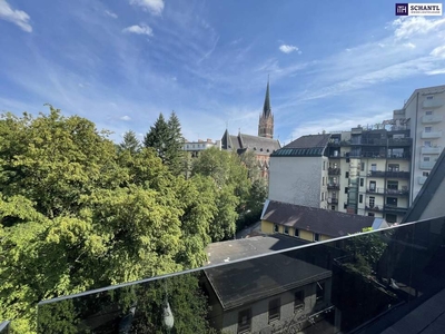 SUPER LAGE! PENTHOUSE-BÜRO - Helle Büro- oder Ordinationsflächen inkl. Klimaanlage, Glasfaseranschluss + 3 BALKONE! Tiefgaragenplätze vorhanden!! TOP-SICHTBARKEIT!