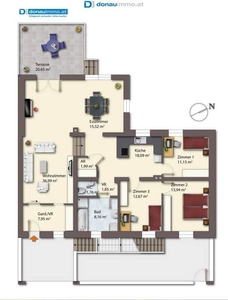 ERSTBEZUG - Moderne neue Wohnung mit 4 Zimmern, großer Terrasse und Garten in toller Lage in Hadersdorf am Kamp nähe Krems