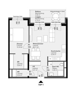 Top 2-Zimmer Wohnung nähe FH Joanneum in Graz Eggenberg