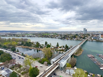 U1 Alte Donau: Loggia & Dachterrasse!